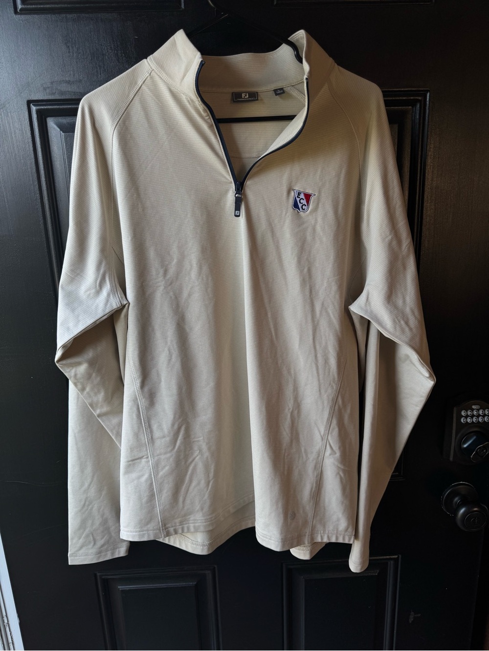 FJ Cream Quarter-Zip Performance Sweater